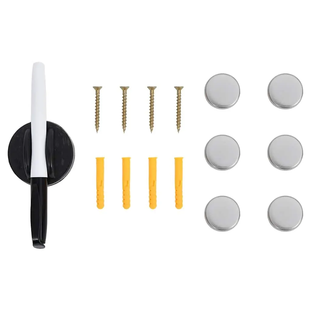 Key Box Wall Mount White Magnetic Board 35x35cm Home Office Storage Organizer