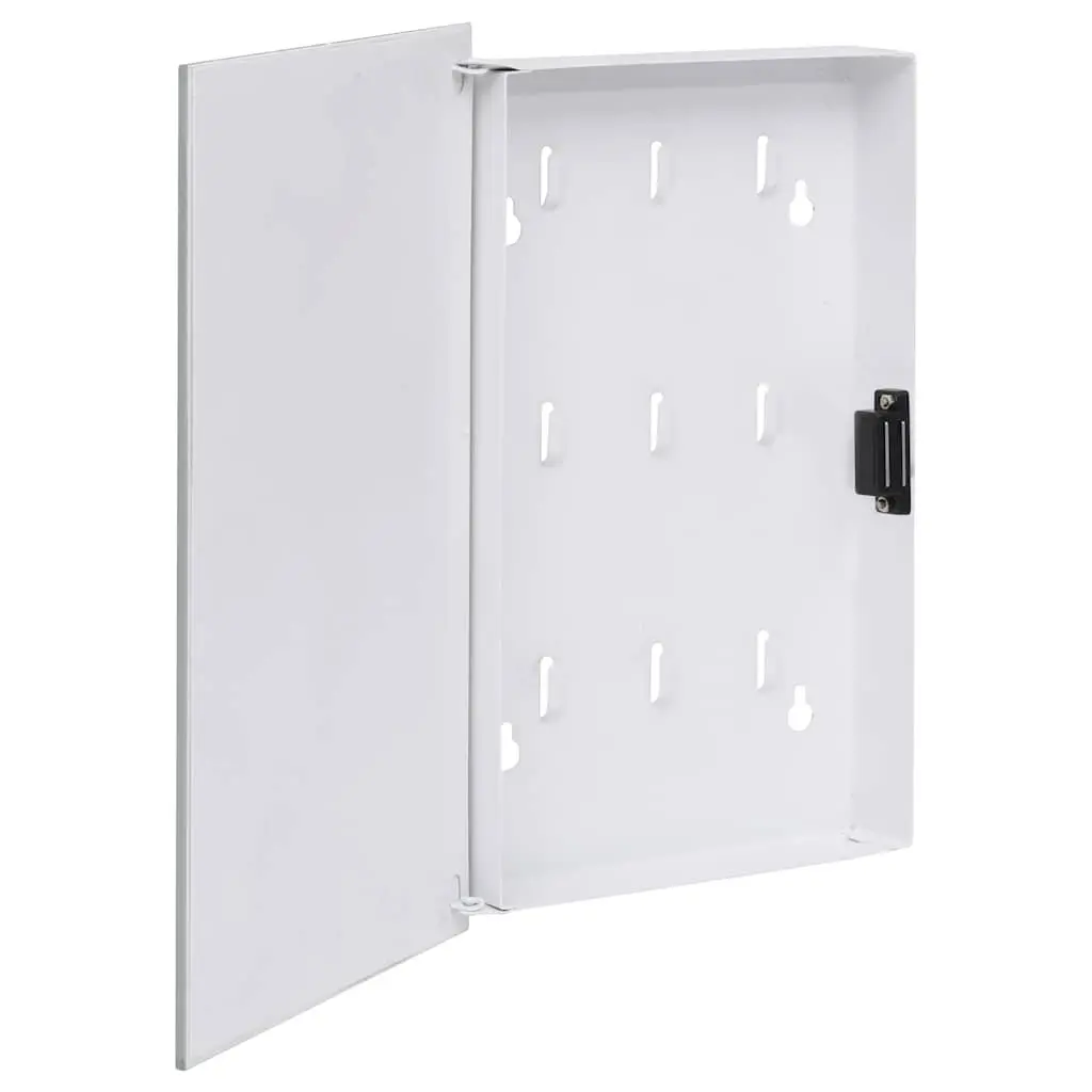 Key Box with Magnetic Board for Home Office Storage Organizer 30x20x4 cm