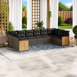 Specifications for Grey 10-Piece Outdoor Sofa Set
