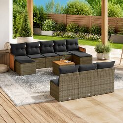 11-Piece Garden Sofa Set Dimensions and Materials