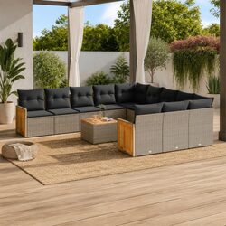 Factual Overview: 12-Piece Garden Sofa Set Details
