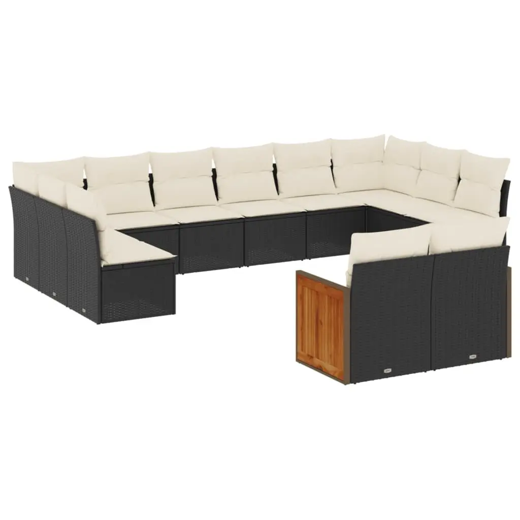 Garden Sofa Set Modular Outdoor Furniture 12 Piece Patio Seating with Cushions