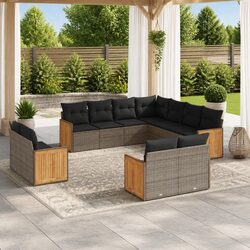 Specifications of 11-Piece Modular Garden Sofa Set in Grey