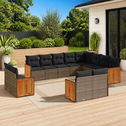 Specifications of Grey 12 Piece Poly Rattan Garden Sofa Set
