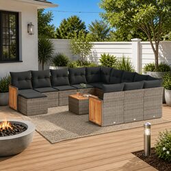 Technical Specifications of 13-Piece Grey Outdoor Sofa Set