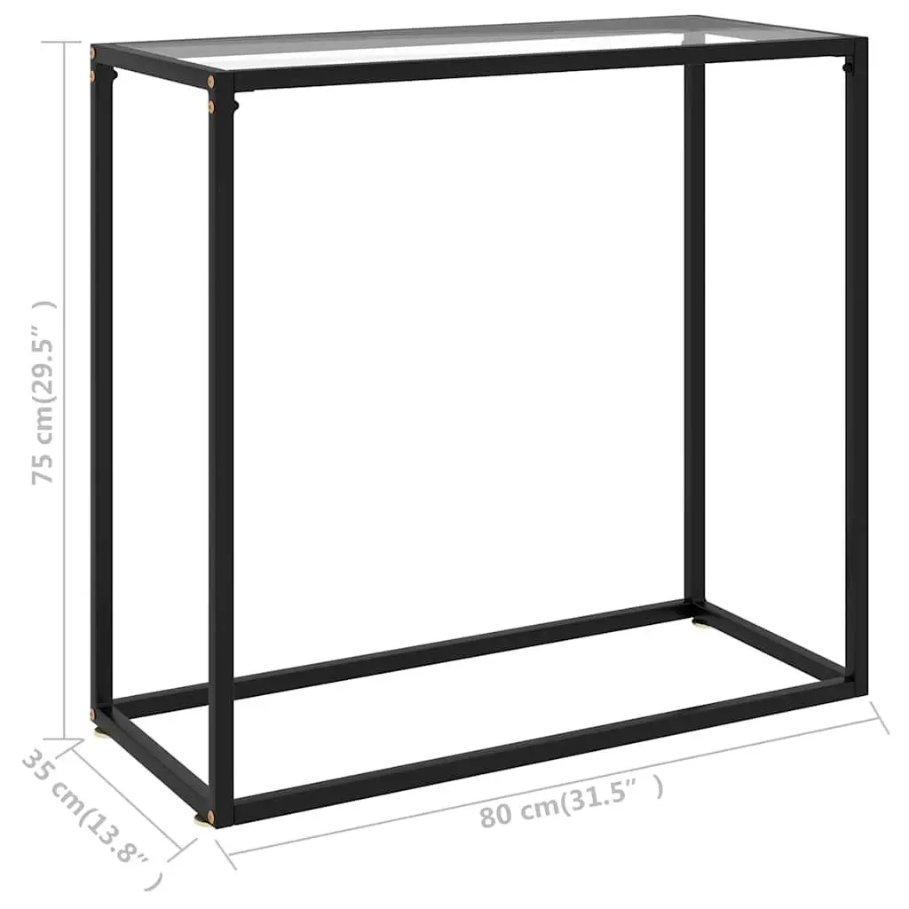 Glass Console Table End Table Side Accent Living Room Modern Furniture