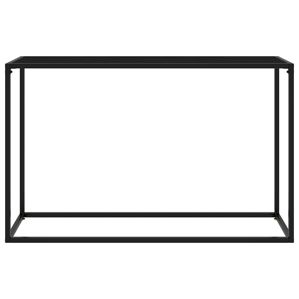 Console Table with Tempered Glass and Steel Frame