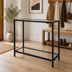 Console Table Specifications: Tempered Glass, Steel Frame