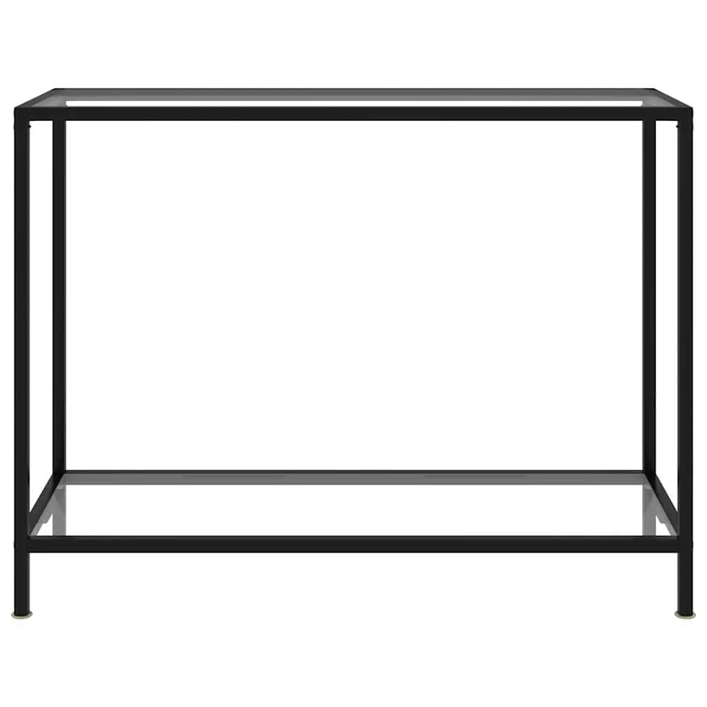 Console Table Tempered Glass End Table Accent Living Room Furniture Storage