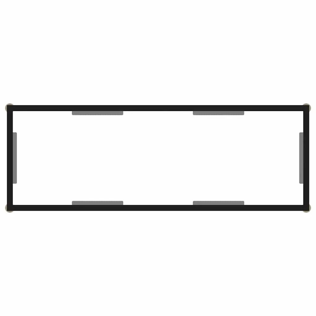 Console Table Tempered Glass End Table Accent Living Room Furniture Storage