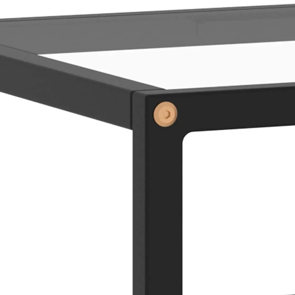 TV Cabinet for Living Room Black Tempered Glass Shelving 120 x 40 x 40 cm