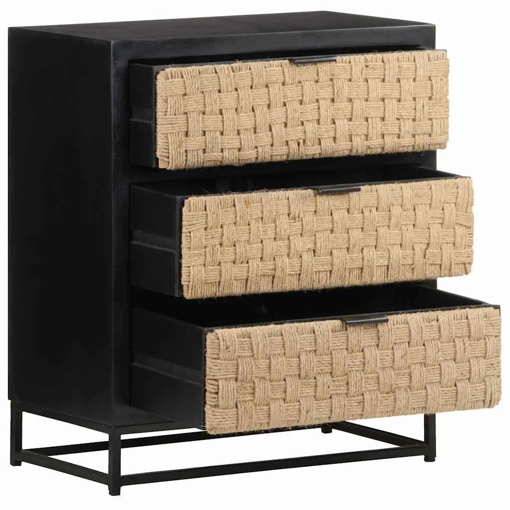 Industrial Solid Mango Wood Sideboard Cabinet
