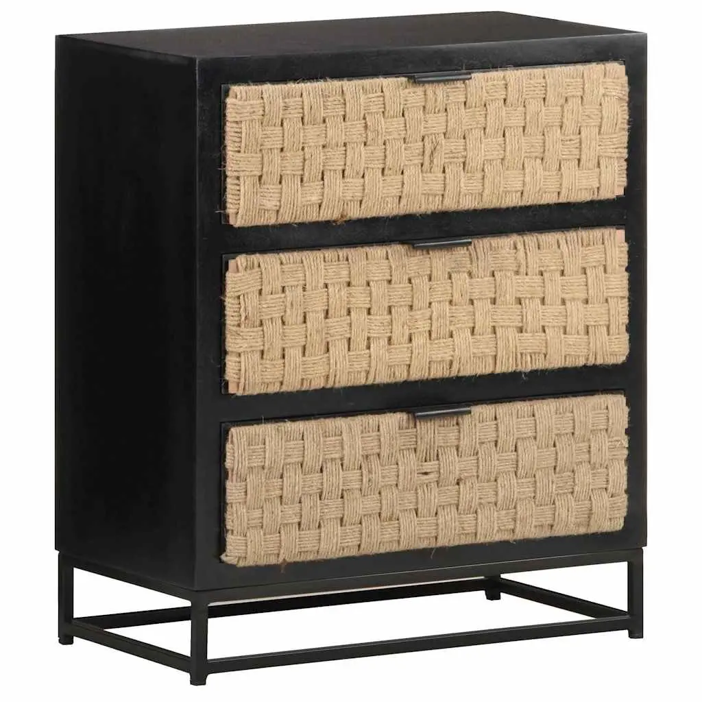 Industrial Solid Mango Wood Sideboard Cabinet
