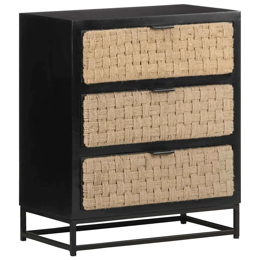 Industrial Solid Mango Wood Sideboard Cabinet