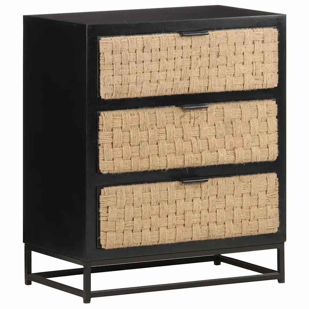 Industrial Solid Mango Wood Sideboard Cabinet