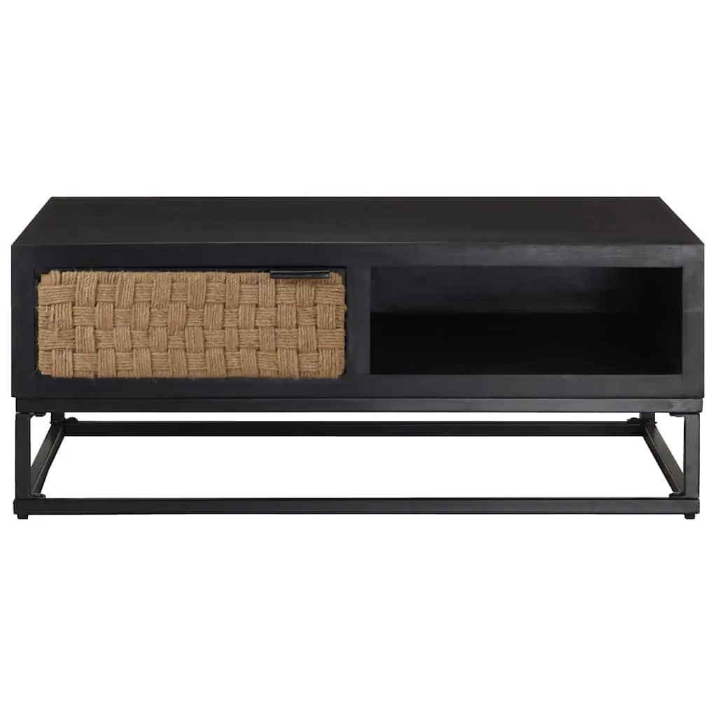Coffee Table Living Room 90x60x35cm Storage Compartment Door