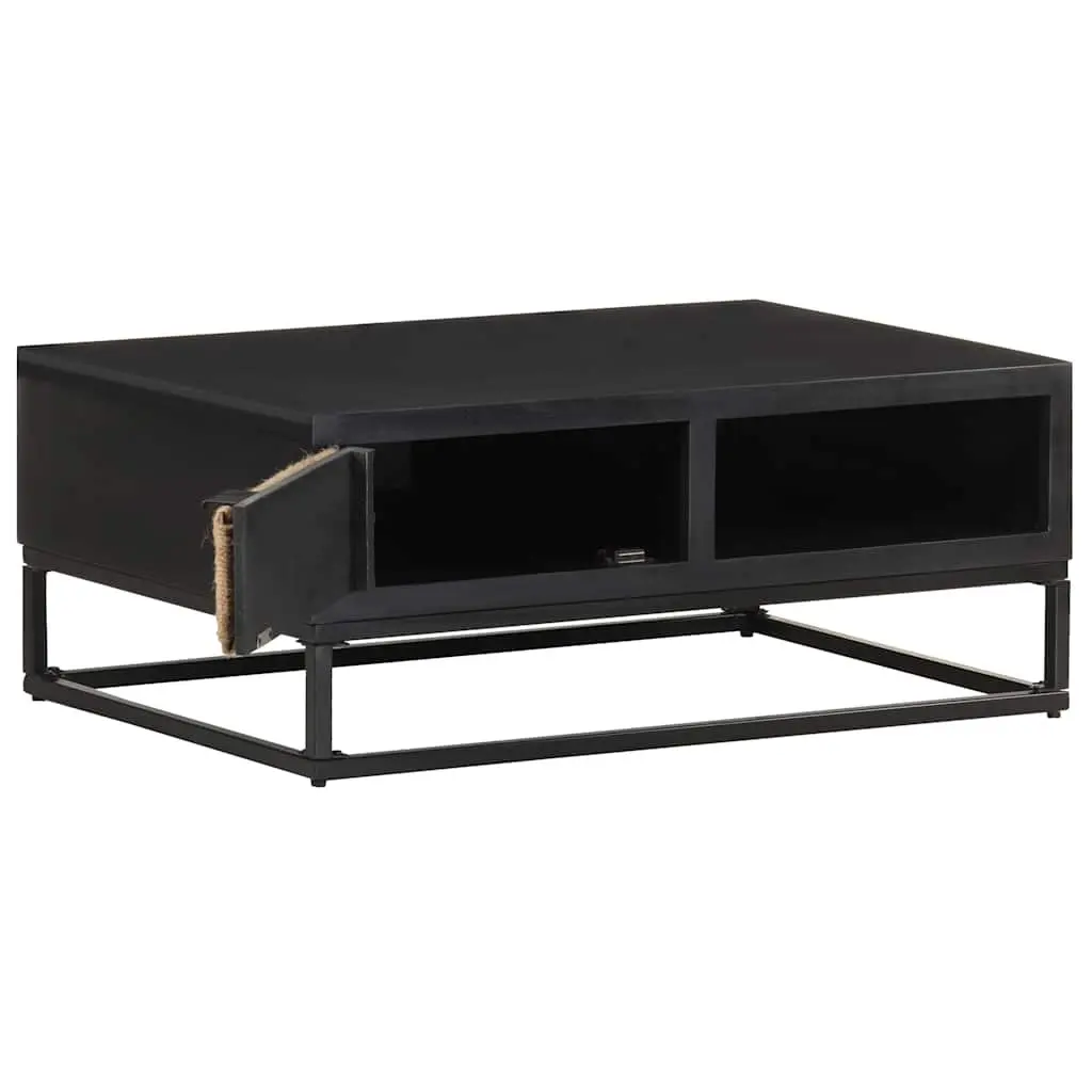 Coffee Table Living Room 90x60x35cm Storage Compartment Door