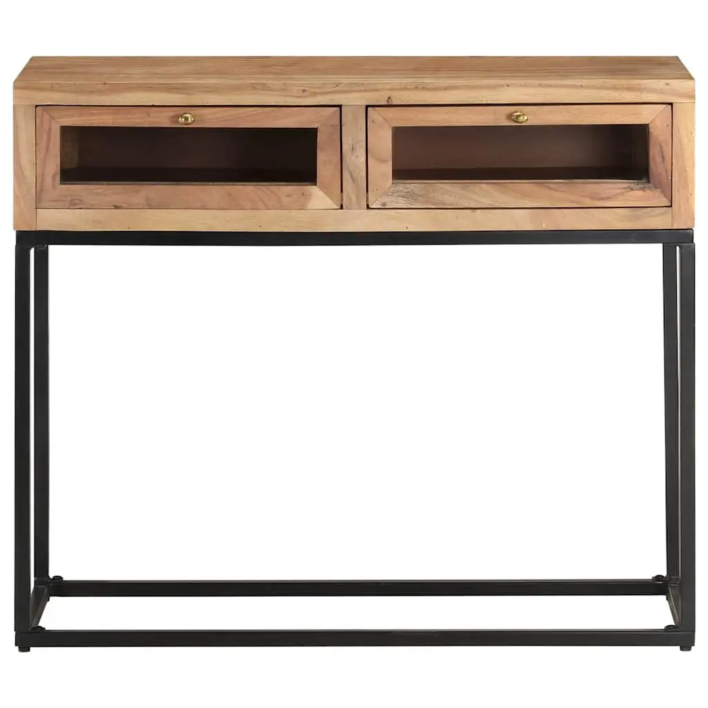 Console Table Entryway 90x35x76 cm Solid Acacia Wood with Drawers