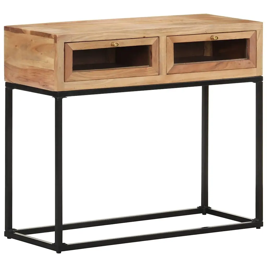 Console Table Entryway 90x35x76 cm Solid Acacia Wood with Drawers