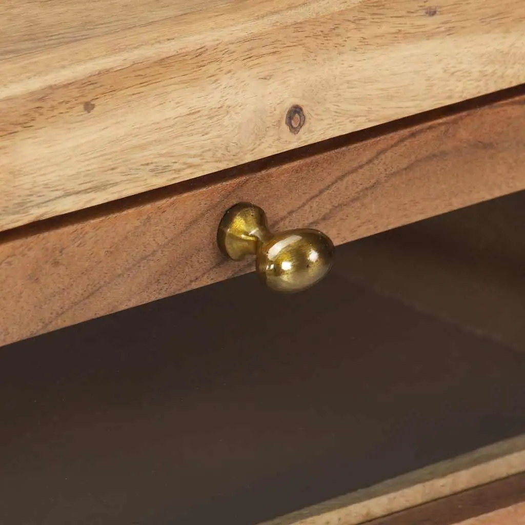 Console Table Entryway 90x35x76 cm Solid Acacia Wood with Drawers