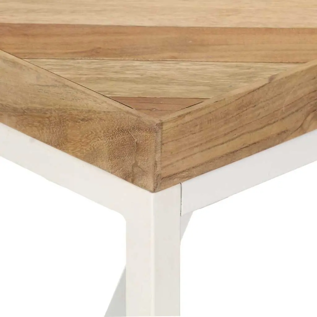 Dining Table 160x70x76cm Solid Acacia Mango Wood Industrial Kitchen Furniture