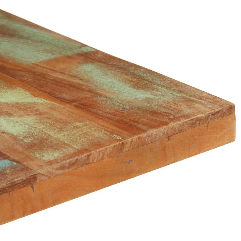 Dining Table Kitchen 160x80x76 cm Solid Reclaimed Wood Black