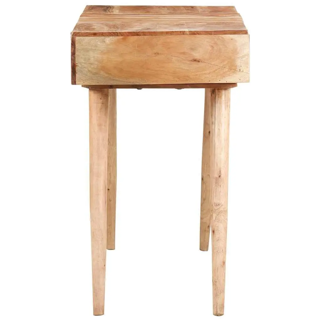 Dressing Table with Mirror Solid Wood Bedroom Vanity Storage Drawers 112x45x76cm