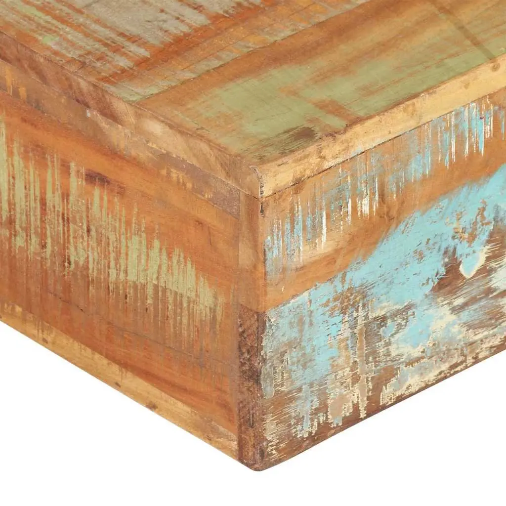 Coffee Table Living Room 80x80x28 cm Solid Reclaimed Wood Brown
