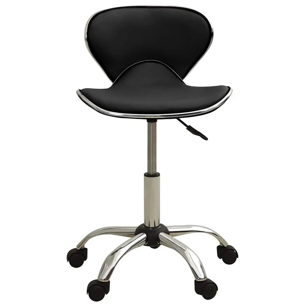Salon Spa Stool Black Swivel Chair Height Adjustable Five Wheels Mobility