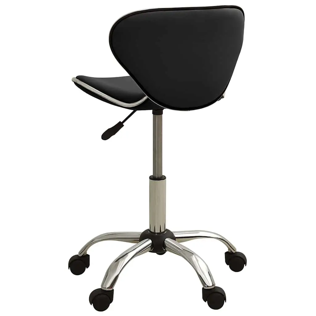 Salon Spa Stool Black Swivel Chair Height Adjustable Five Wheels Mobility