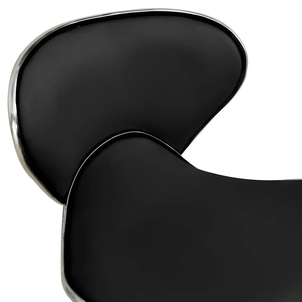 Salon Spa Stool Black Swivel Chair Height Adjustable Five Wheels Mobility