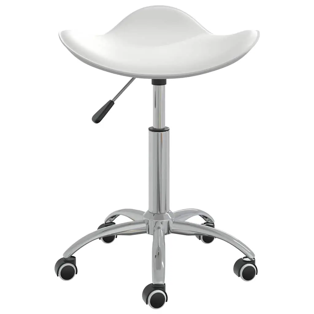 White Height Adjustable Salon Spa Stool