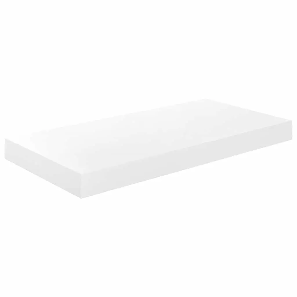 White Floating Wall Shelf Display
