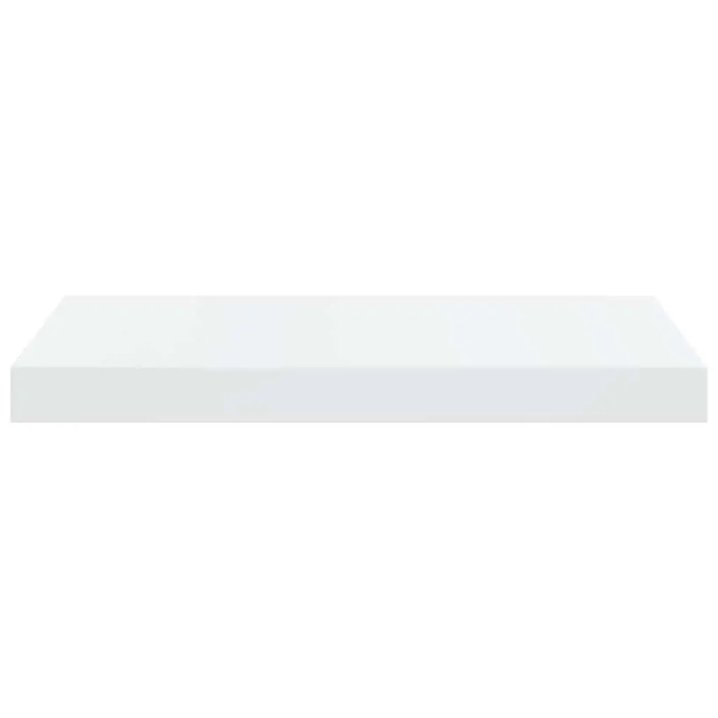 Floating Wall Shelves Home Decor Storage High Gloss White 50 x 23.5 x 3.8 cm 2 Piece