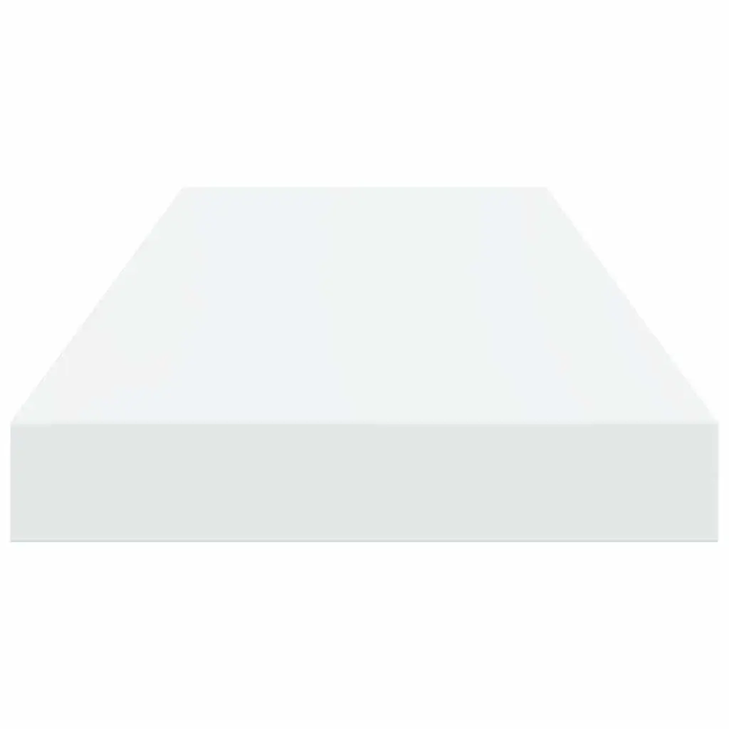 Floating Wall Shelves for Home Decor 60 x 23.5 x 3.8 cm High Gloss White 2 Piece