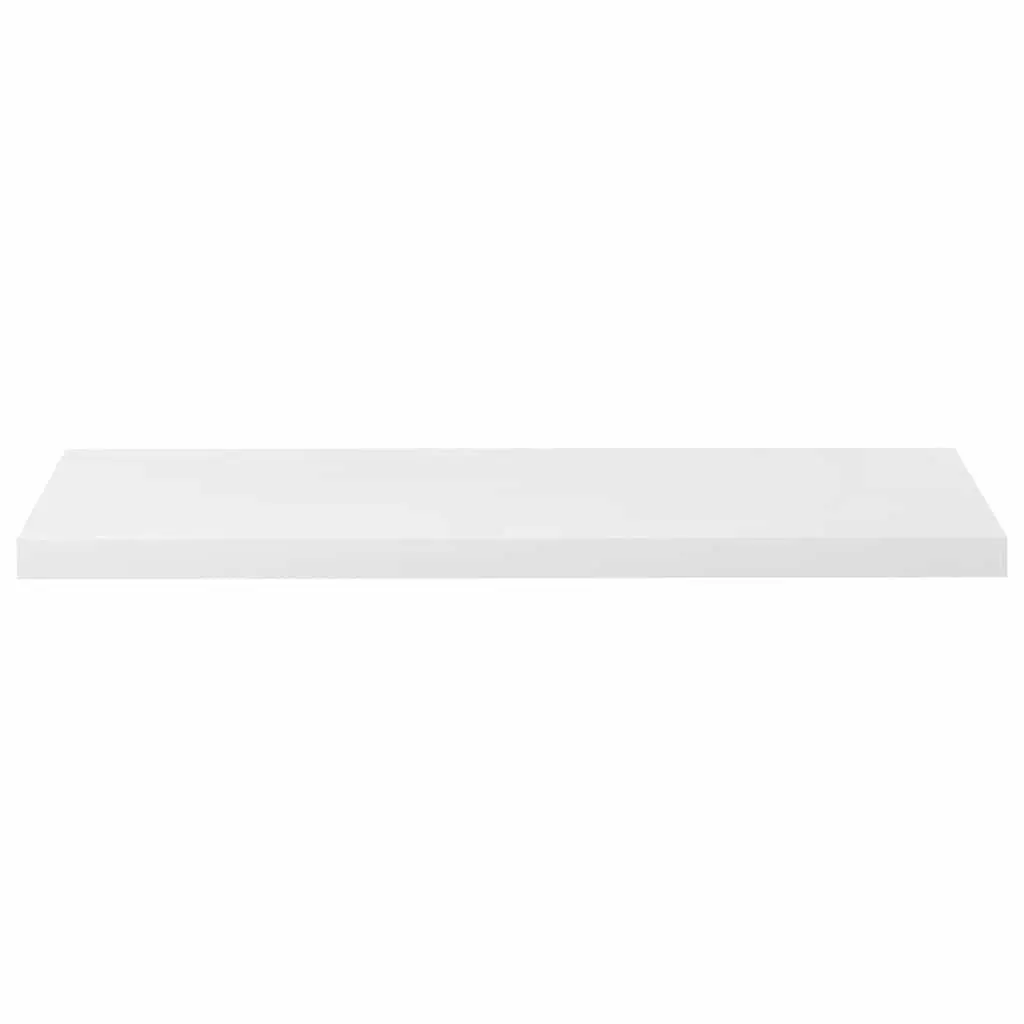 Wall Shelf High Gloss White Floating Display Ledge MDF Home Storage Organiser