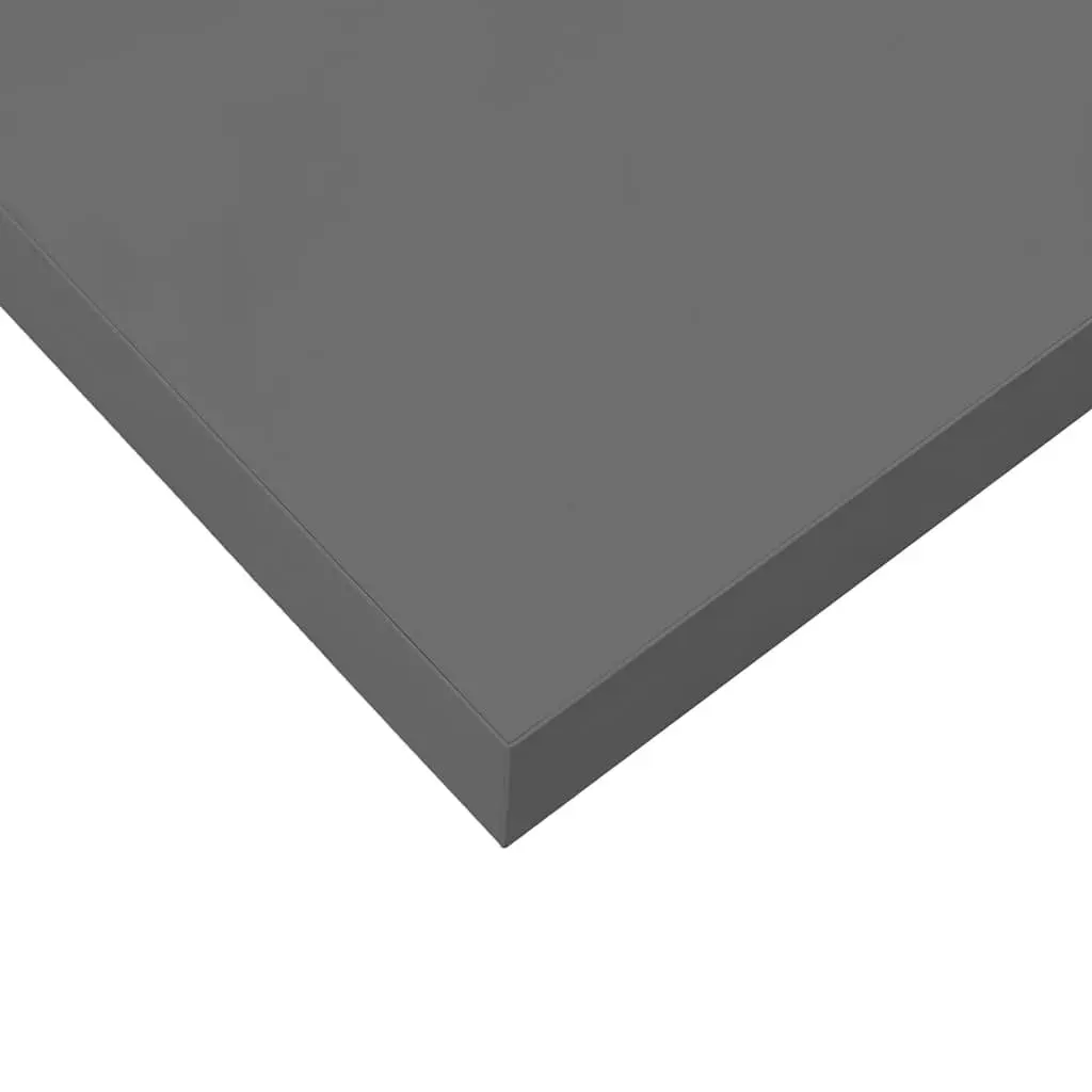 Wall Shelf Floating Display Grey Honeycomb MDF Metal Frame Home Decor Storage 60 x 23.5 x 3.8 cm