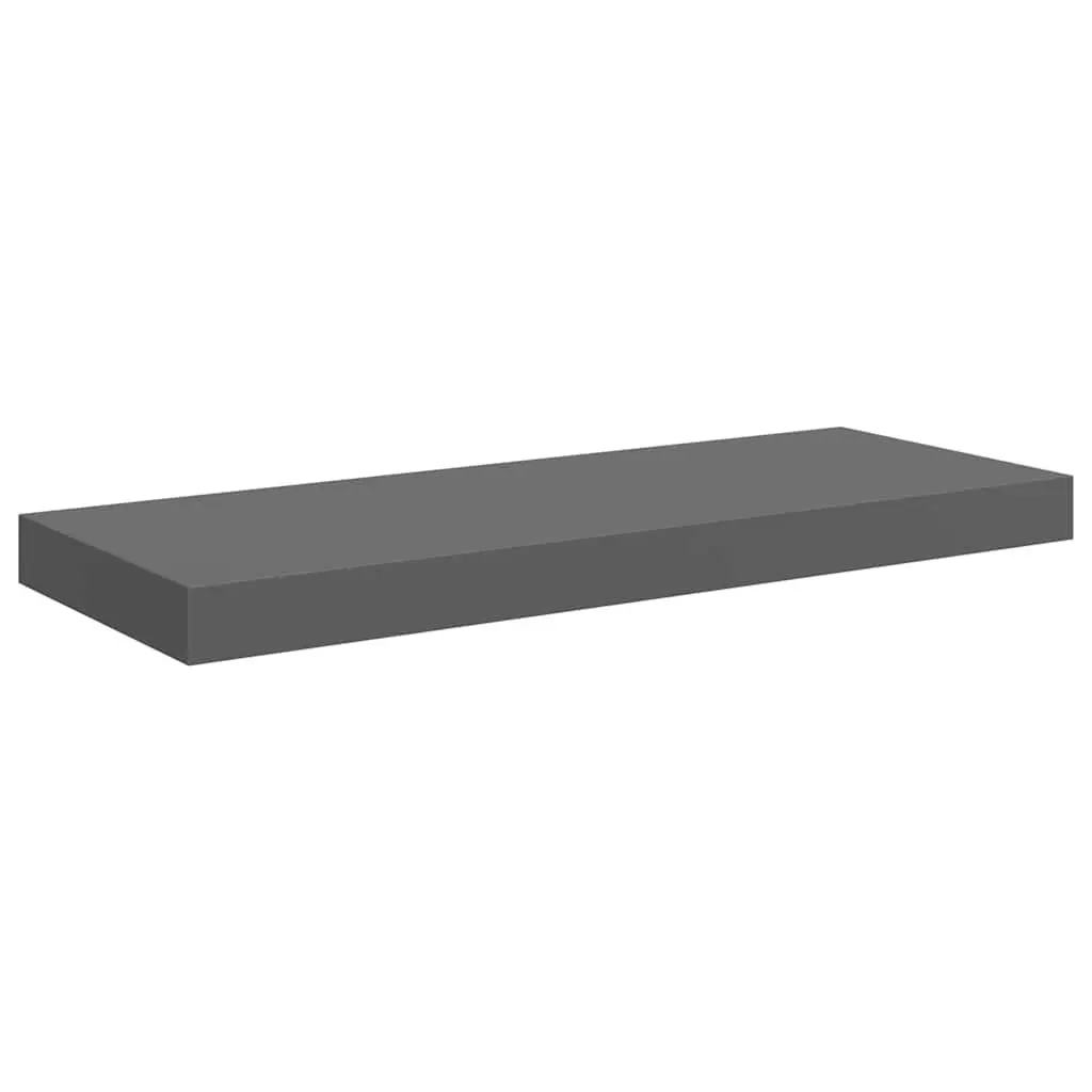 Floating Wall Shelves 2 pcs Grey Display Shelf Home Storage Decor 60x23.5x3.8cm