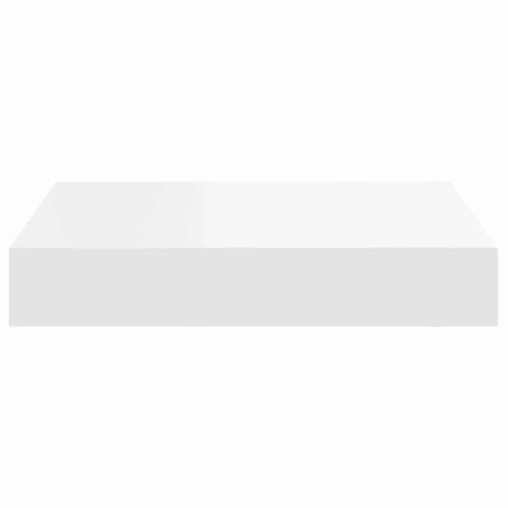 White Floating Wall Shelf Display Ledge Invisible Mount MDF Honeycomb Frame
