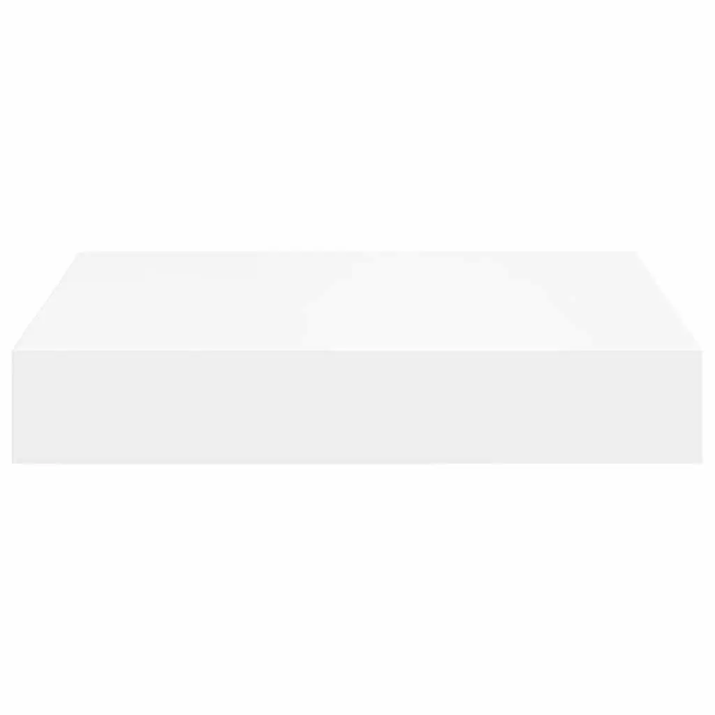 Floating Wall Shelves Home Storage Organiser 2 Piece White Display Rack