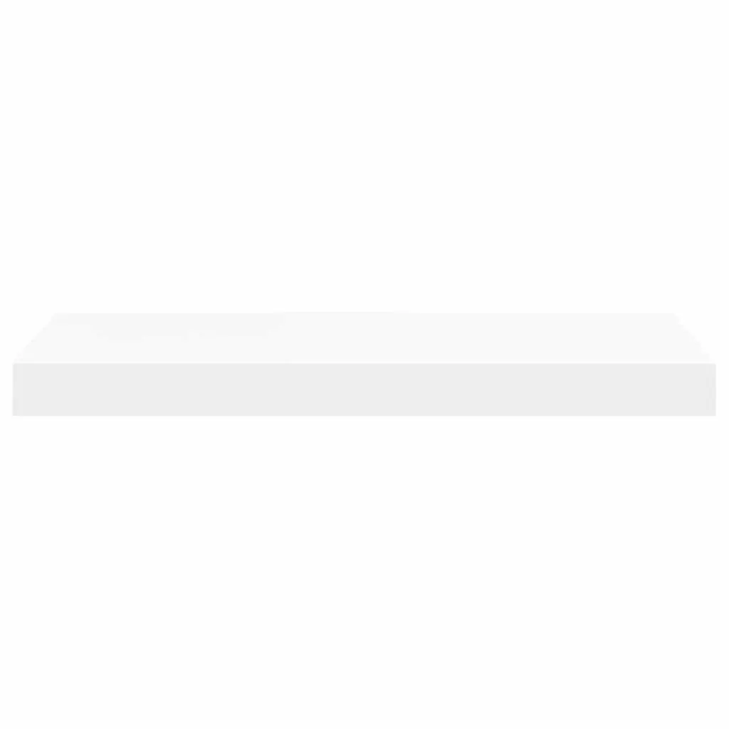 Floating Wall Shelf White Display Ledge 50 x 23.5 x 3.8 cm Home Decor Organiser