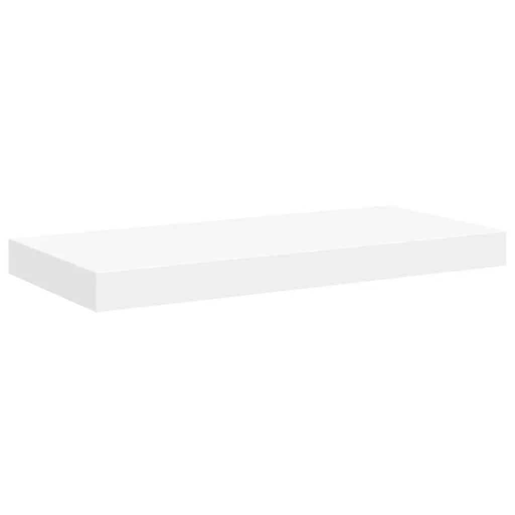 Floating Wall Shelf White Display Ledge 50 x 23.5 x 3.8 cm Home Decor Organiser