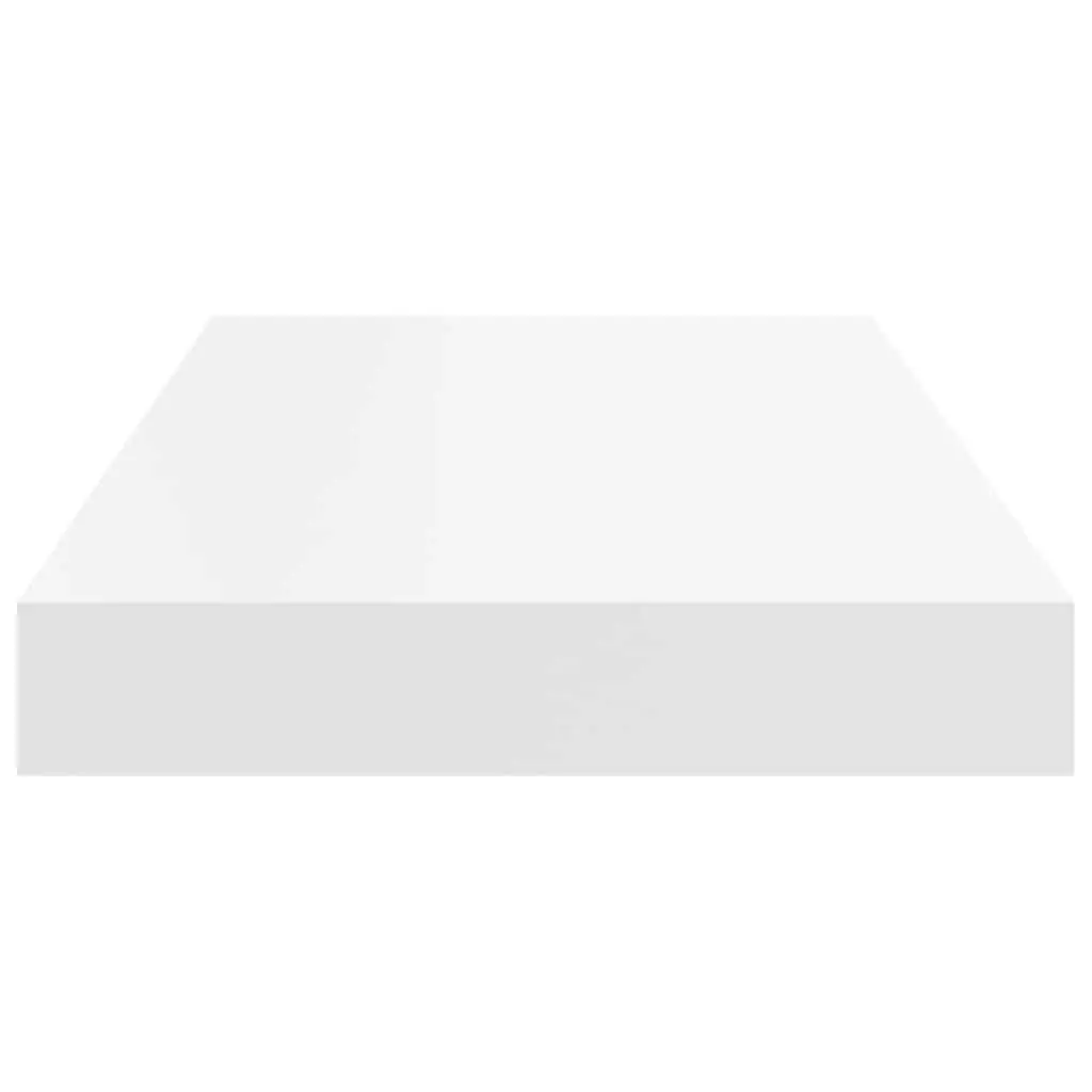 White Floating Wall Shelves 2 Piece Set Display Rack Home Decor Organiser 50cm