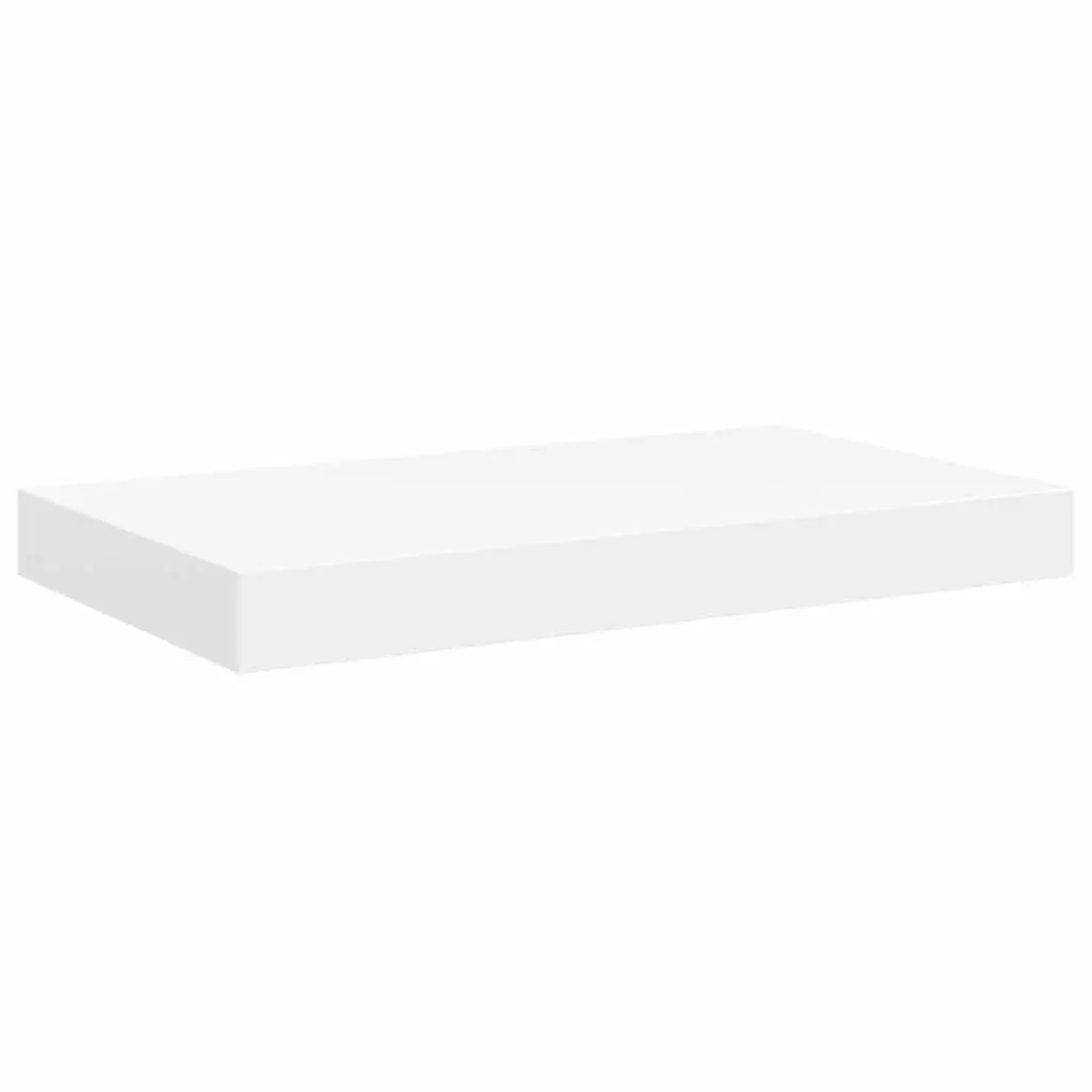 Floating Wall Shelves 4 Piece Set White Display Rack Home Storage Organizer