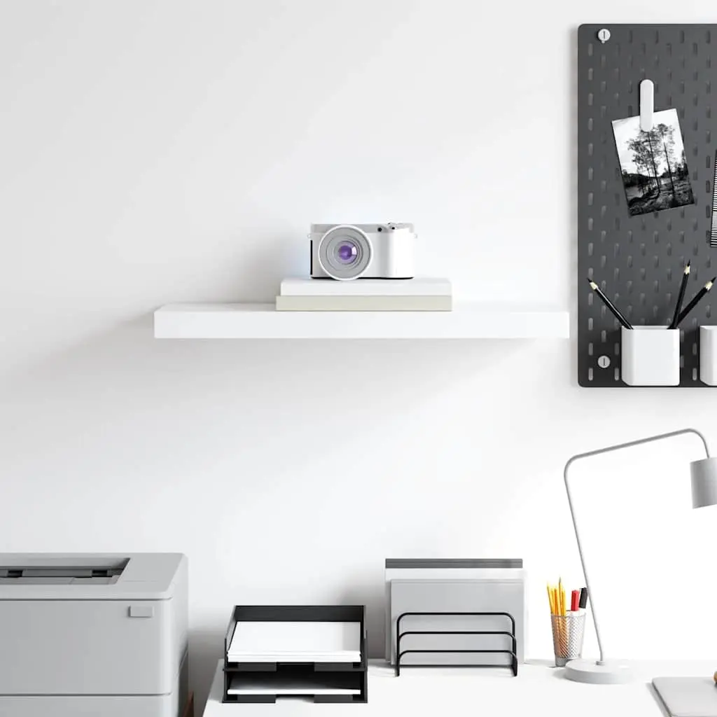 White Floating Wall Shelf