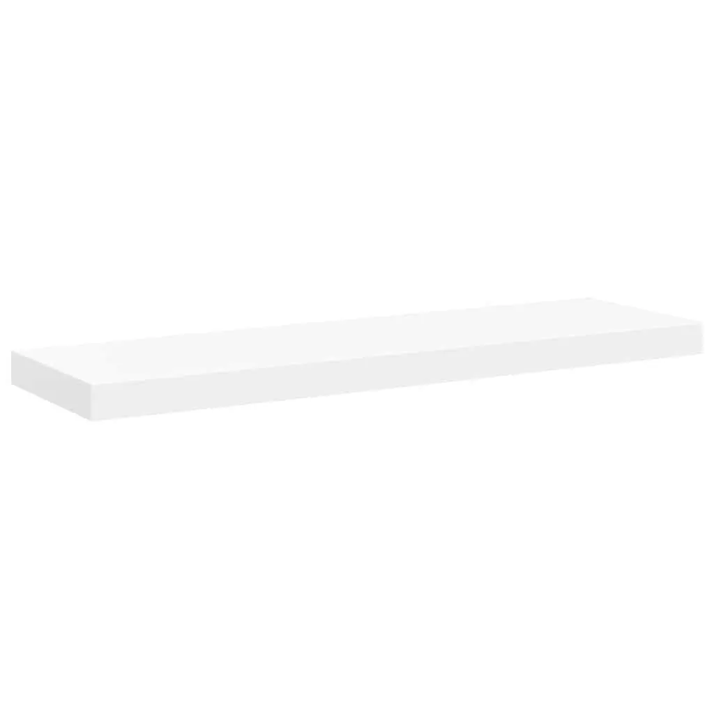 Floating Wall Shelves Set 4 Piece Home Storage Decor White 80 x 23.5 x 3.8 cm
