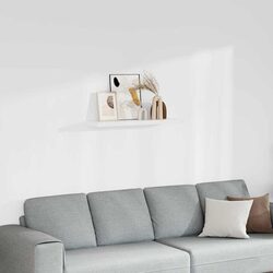Floating Wall Shelf - 90 x 23.5 x 3.8 cm, White