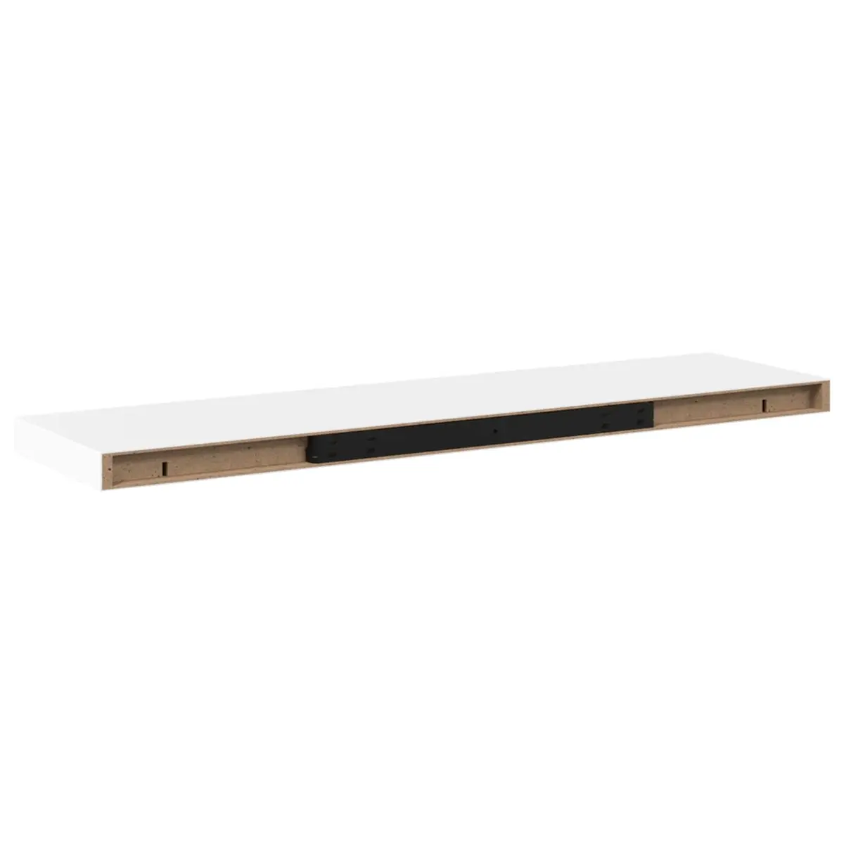 Floating Wall Shelf White Display Ledge Storage Rack Home Decor 90 x 23.5 x 3.8 cm