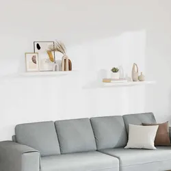 Specifications for 2 White Floating Wall Shelves Set