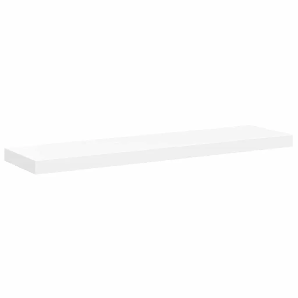 Floating Wall Shelves for Home Decor 4 Piece Set White 90 x 23.5 x 3.8 cm